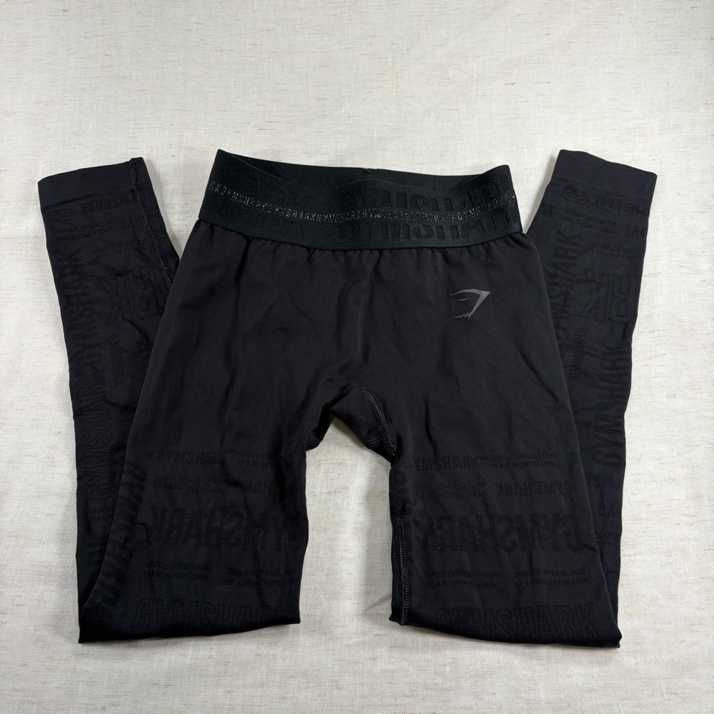 Gymshark Women’s Black Vision Logo Legging xs